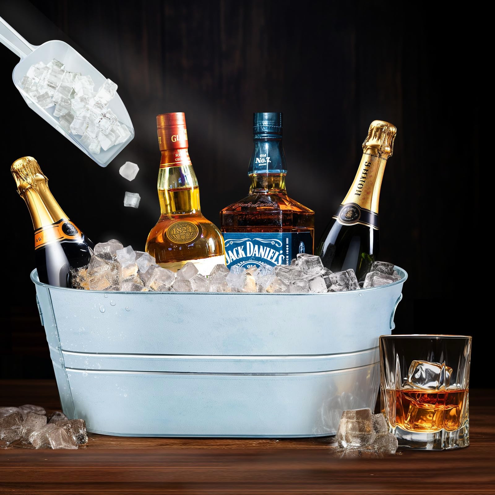 Wine Beer Champagne - Galvanized Metal Ice Buckets Wine Beverage