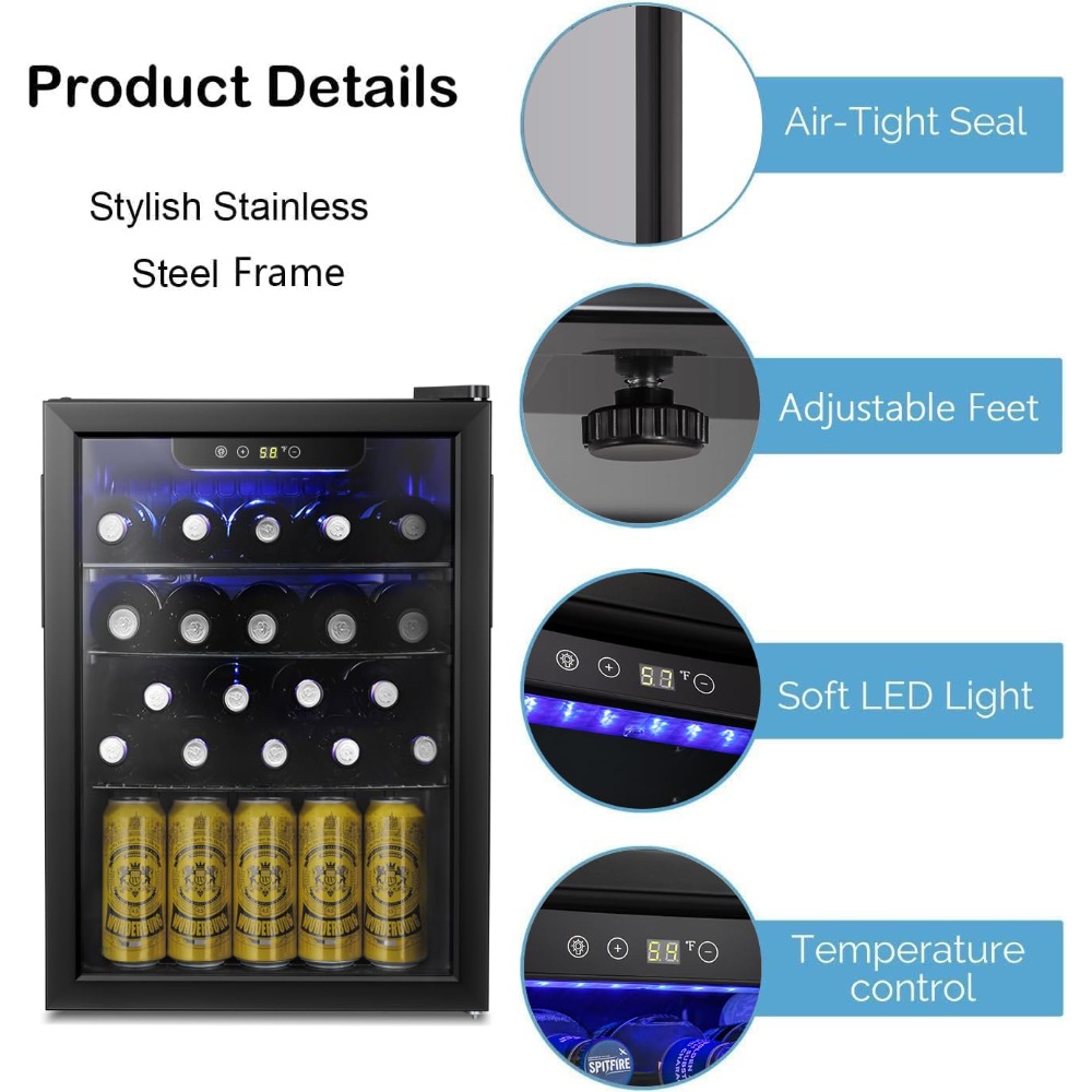 16 Bottle Wine Cooler/Cabinet  - đánh giá và giá Wine Beer Mini Fridge