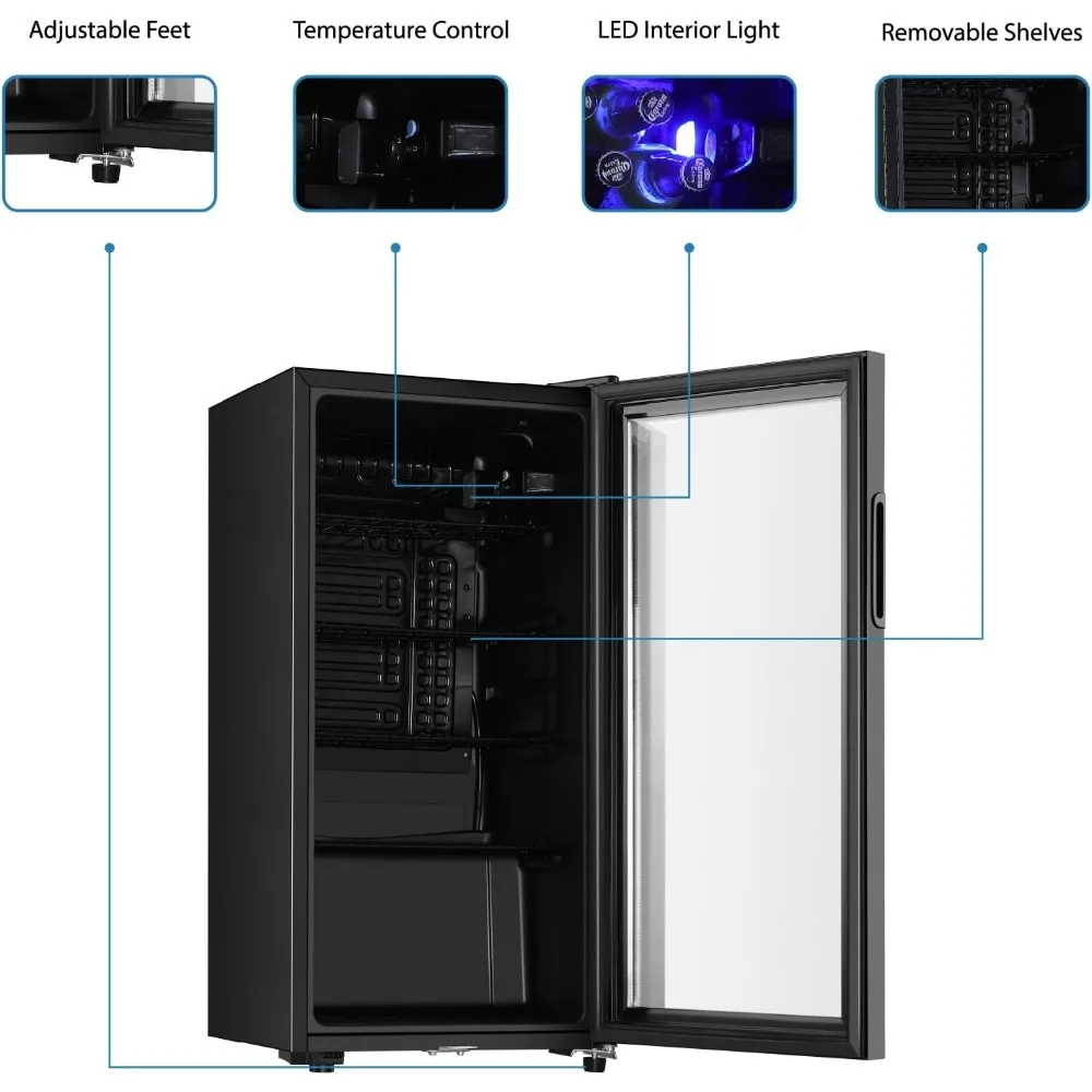 Beverage Refrigerator, 3.2 Cu. - đánh giá và giá Wine Beer Mini Fridge