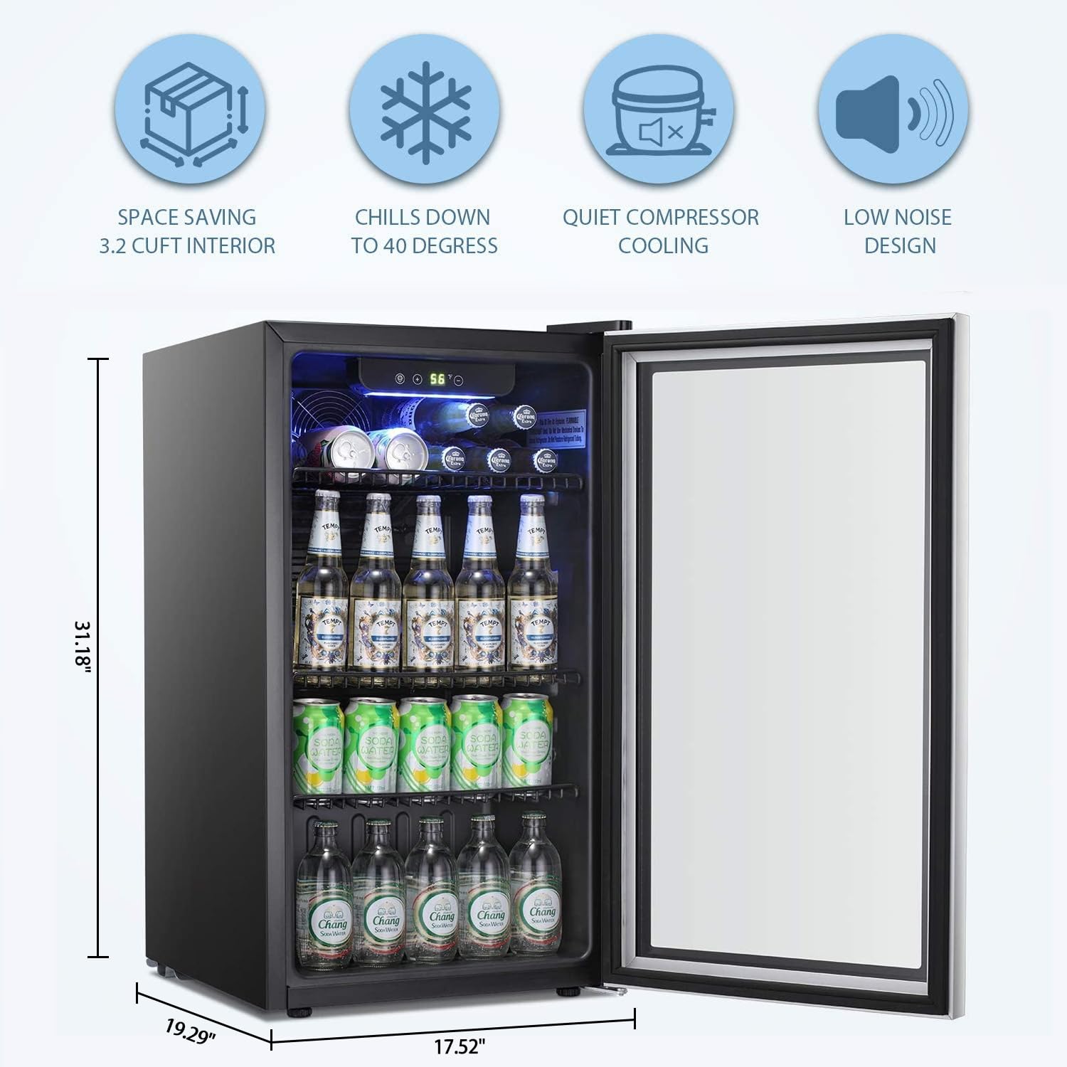 Beverage Refrigerator Cooler - - đánh giá và giá Wine Beer Mini Fridge