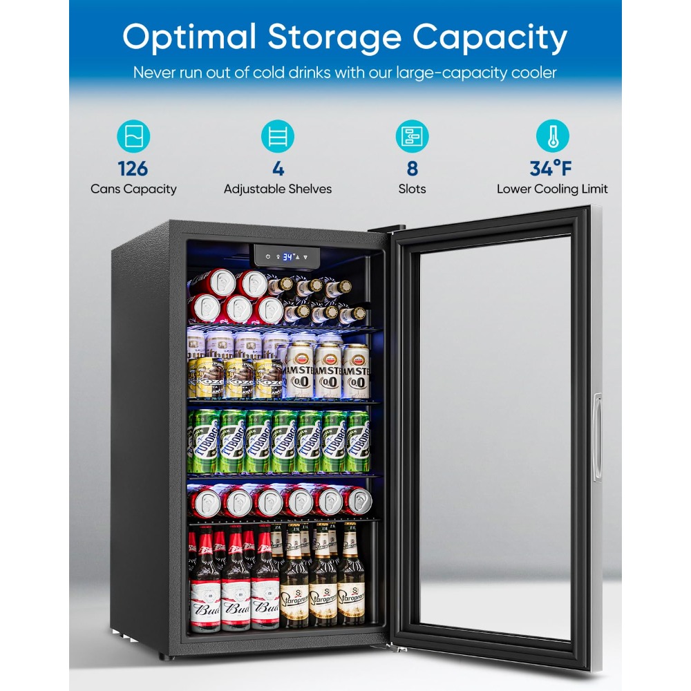3.2 Cu.Ft Mini Fridge with Gla - đánh giá và giá Wine Beer Mini Fridge