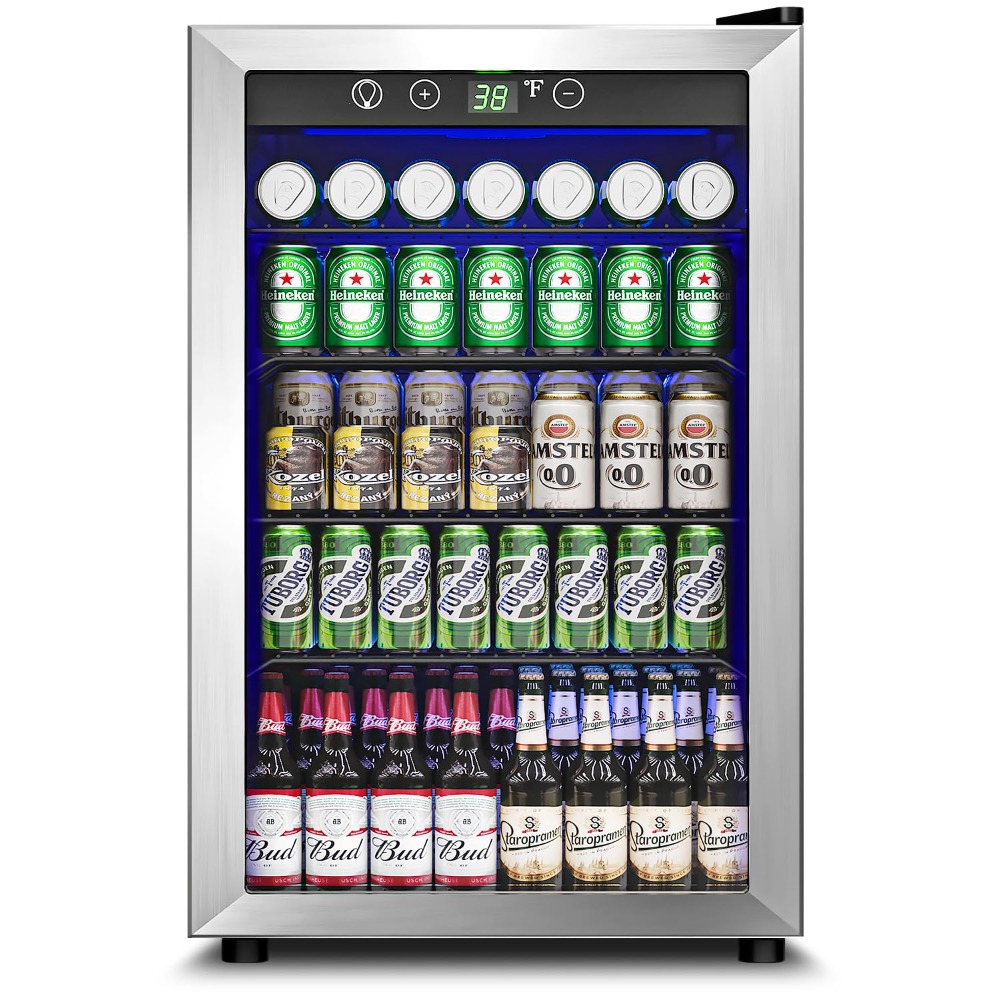 145 Can Mini Fridge Glass Door - đánh giá và giá Wine Beer Mini Fridge
