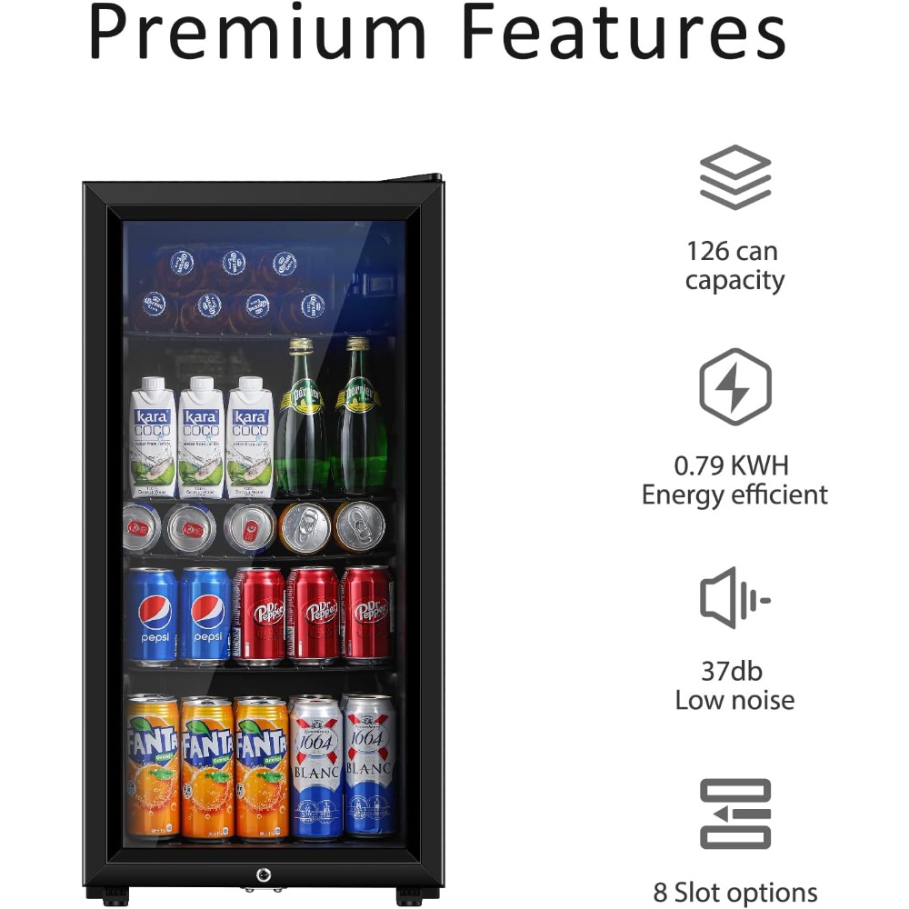 Beverage Refrigerator, Three P - đánh giá và giá Wine Beer Mini Fridge