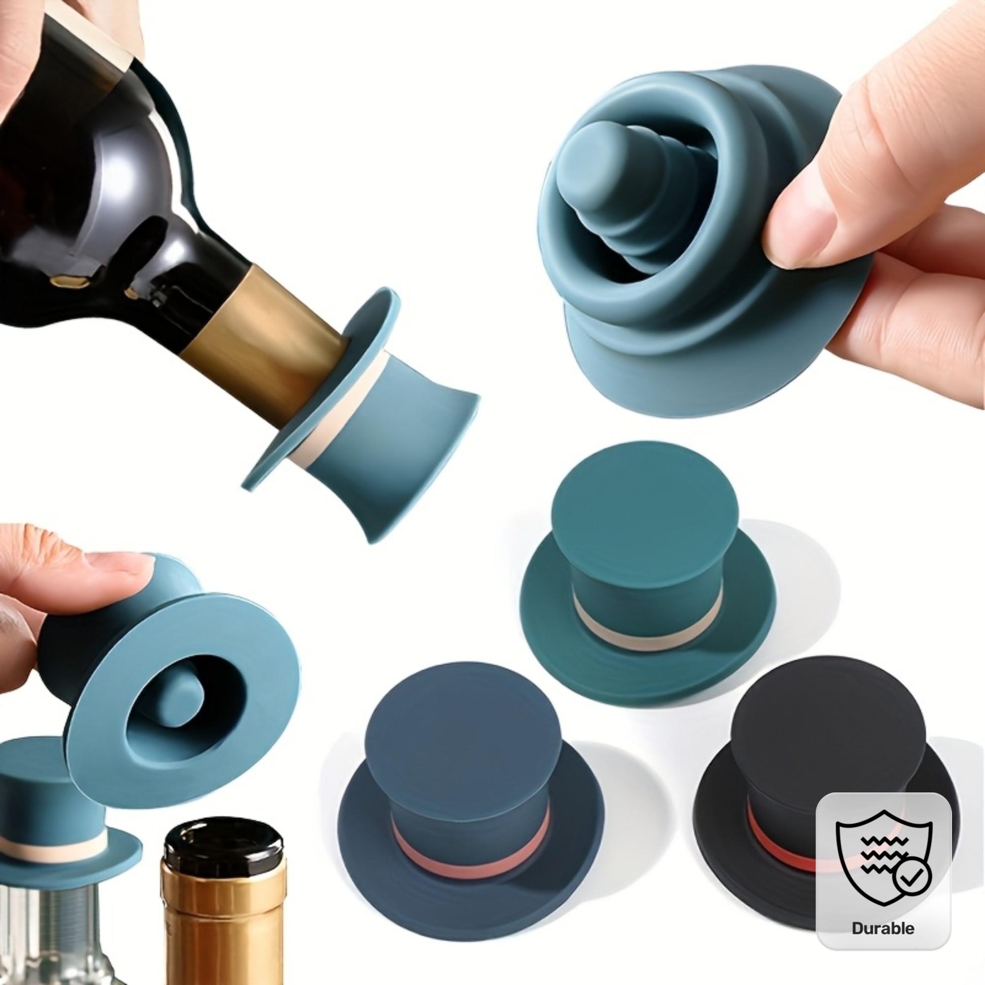 Silicone Wine Stoppers 2PCS, L - đánh giá và giá Wine Beer Champagne