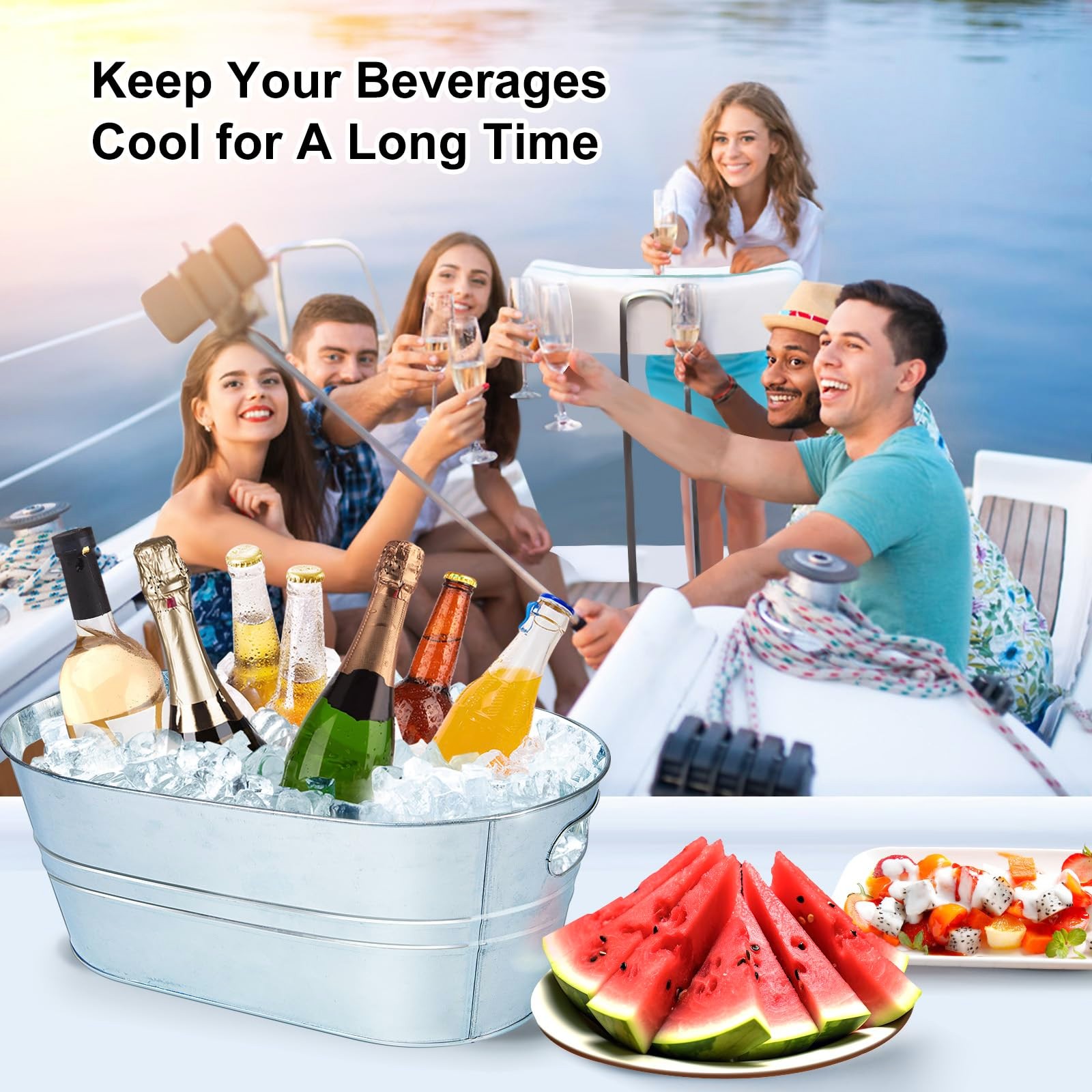 Galvanized Metal Ice Buckets W - đánh giá và giá Wine Beer Champagne