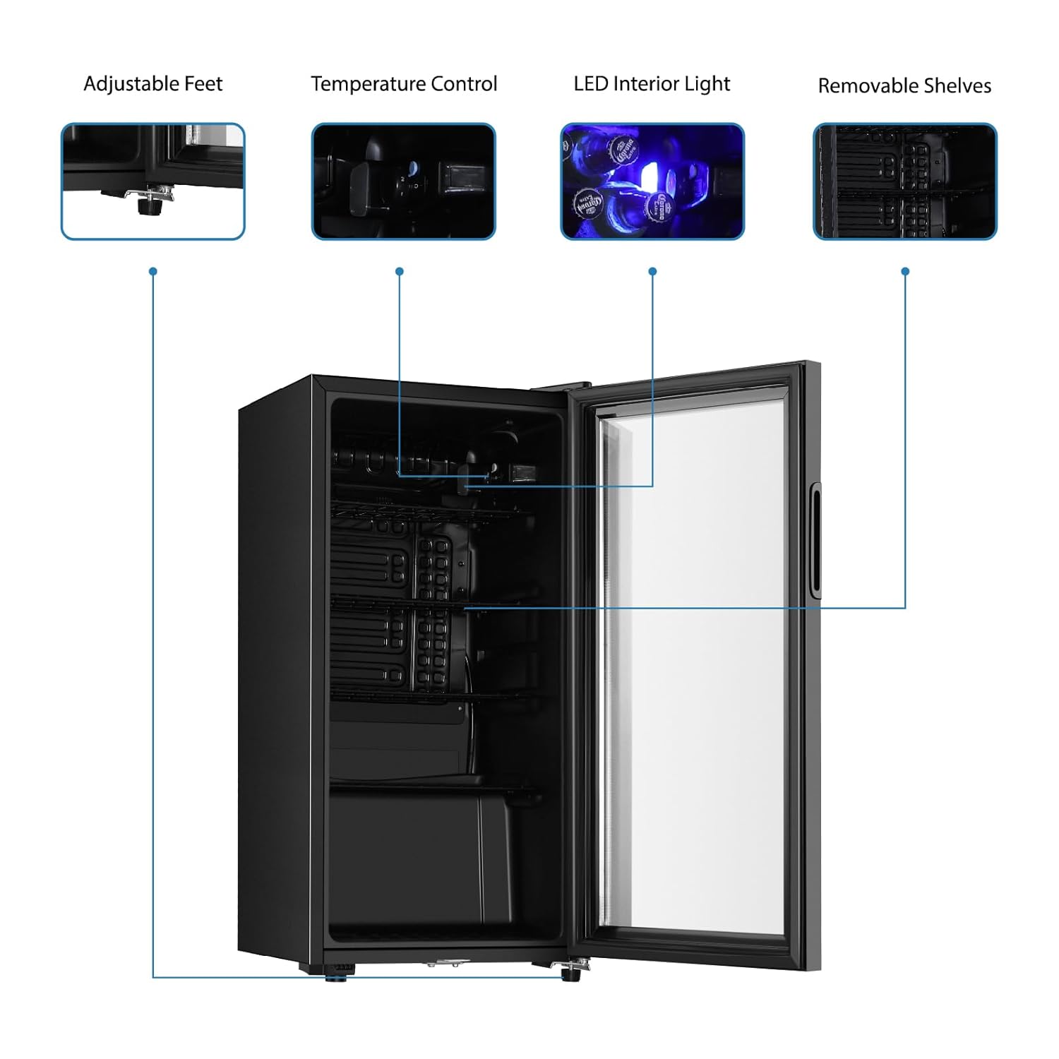 Beverage Refrigerator, 3.2 Cu. - đánh giá và giá Wine Beer Mini Fridge