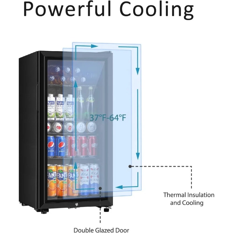 Beverage Refrigerator, 3.2 Cu. - đánh giá và giá Wine Beer Mini Fridge