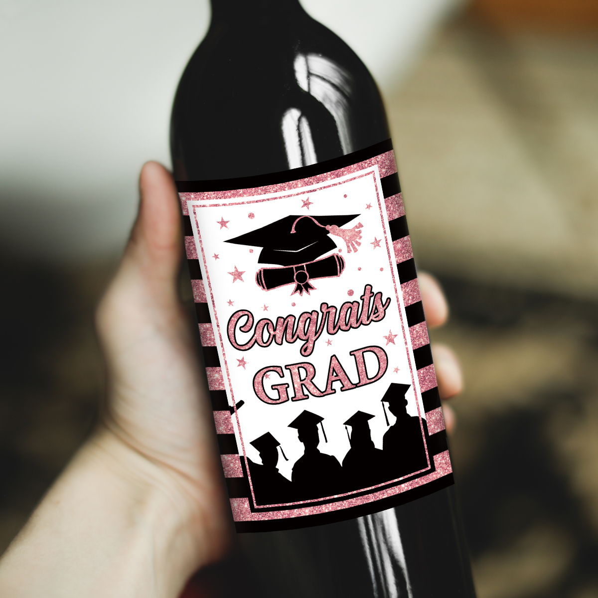 6pcs Congrats Grad Class 2026  - đánh giá và giá Wine Beer Champagne
