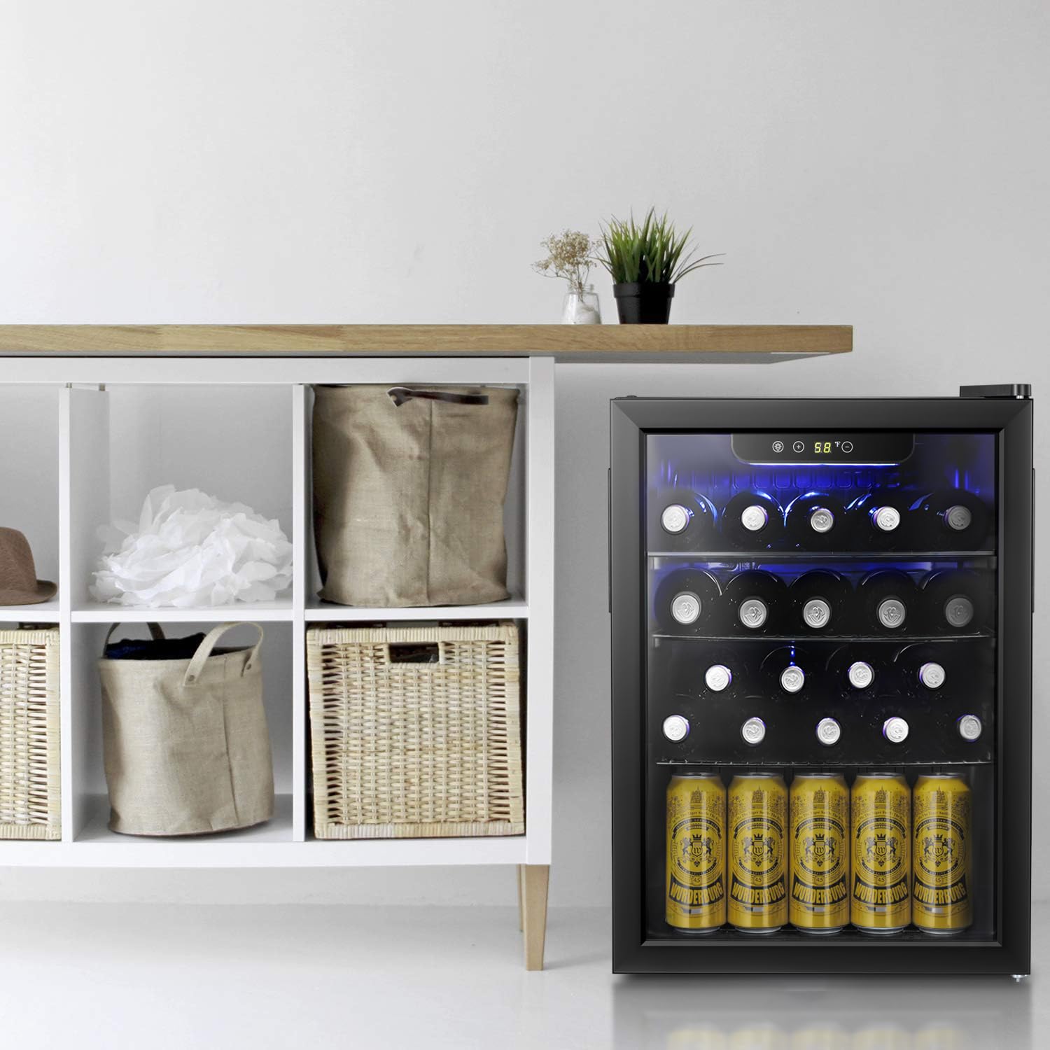 16 Bottle Wine Cooler/Cabinet  - đánh giá và giá Wine Beer Mini Fridge