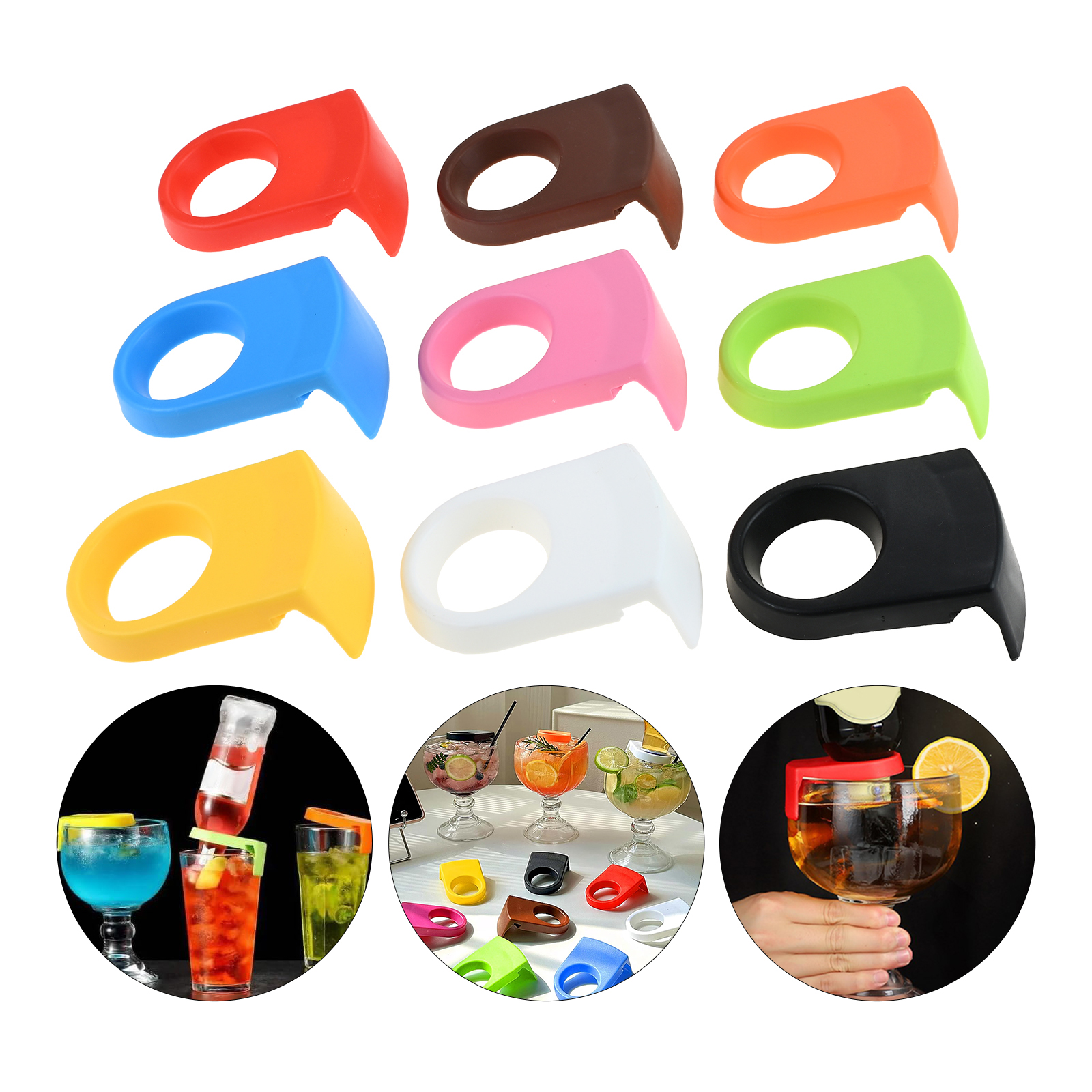 9Pcs Bottle Buckle Holder for  - đánh giá và giá Wine Beer Mixed Drinks